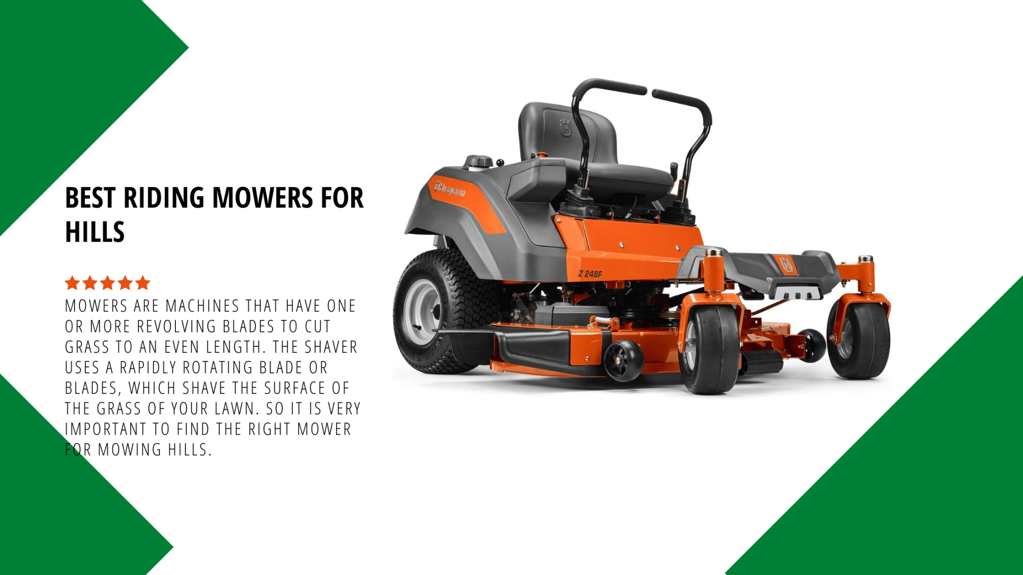 Best Riding Mowers For Hills 2022 Buyers Guide Mowerify